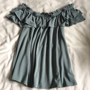 Off the shoulder flowy top